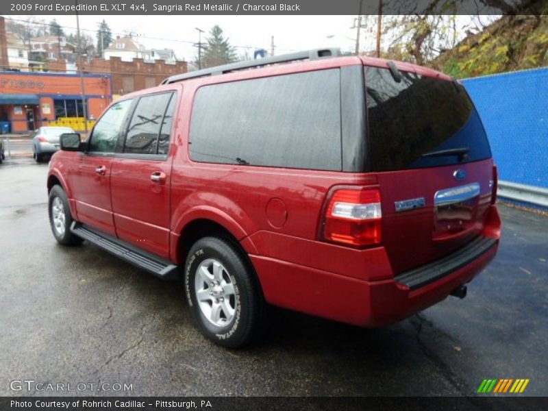 Sangria Red Metallic / Charcoal Black 2009 Ford Expedition EL XLT 4x4