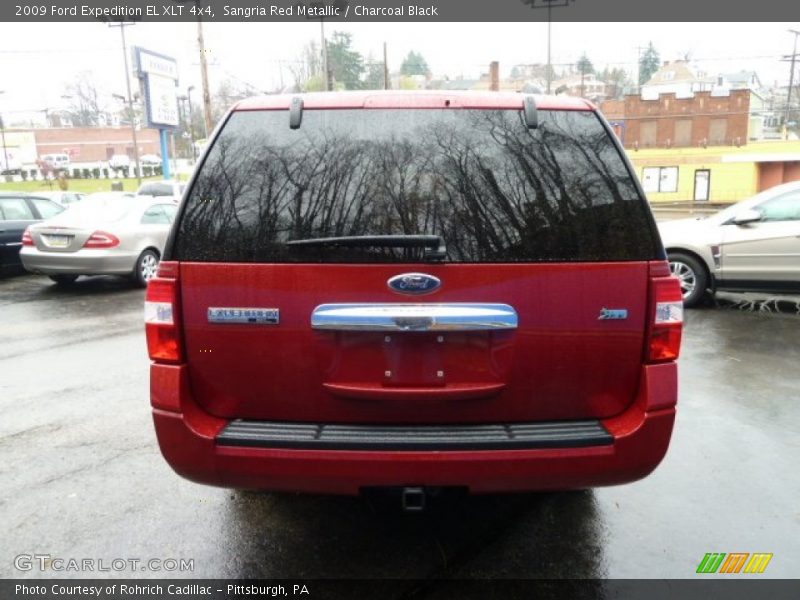 Sangria Red Metallic / Charcoal Black 2009 Ford Expedition EL XLT 4x4