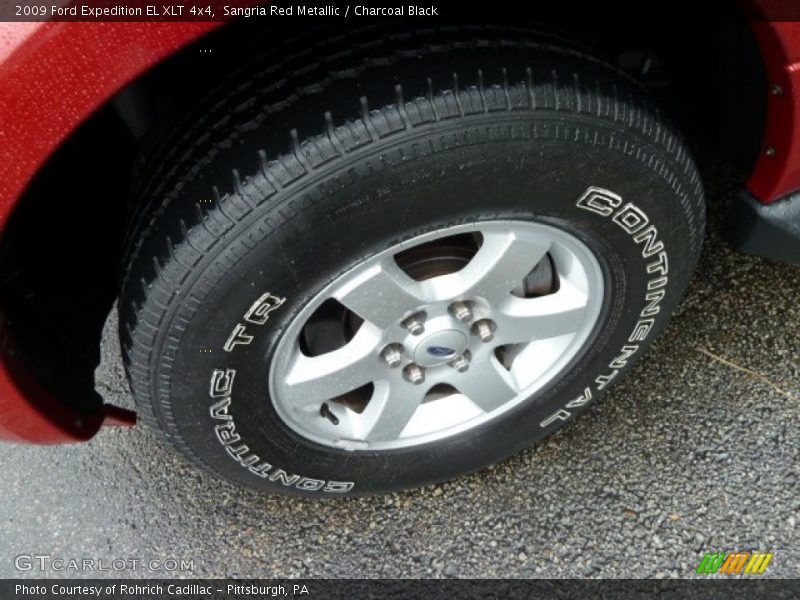 Sangria Red Metallic / Charcoal Black 2009 Ford Expedition EL XLT 4x4