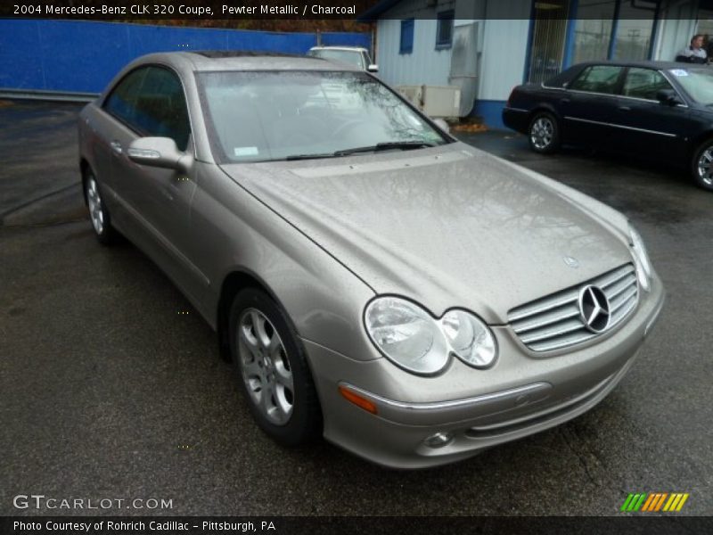 Pewter Metallic / Charcoal 2004 Mercedes-Benz CLK 320 Coupe