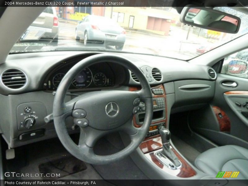 Pewter Metallic / Charcoal 2004 Mercedes-Benz CLK 320 Coupe