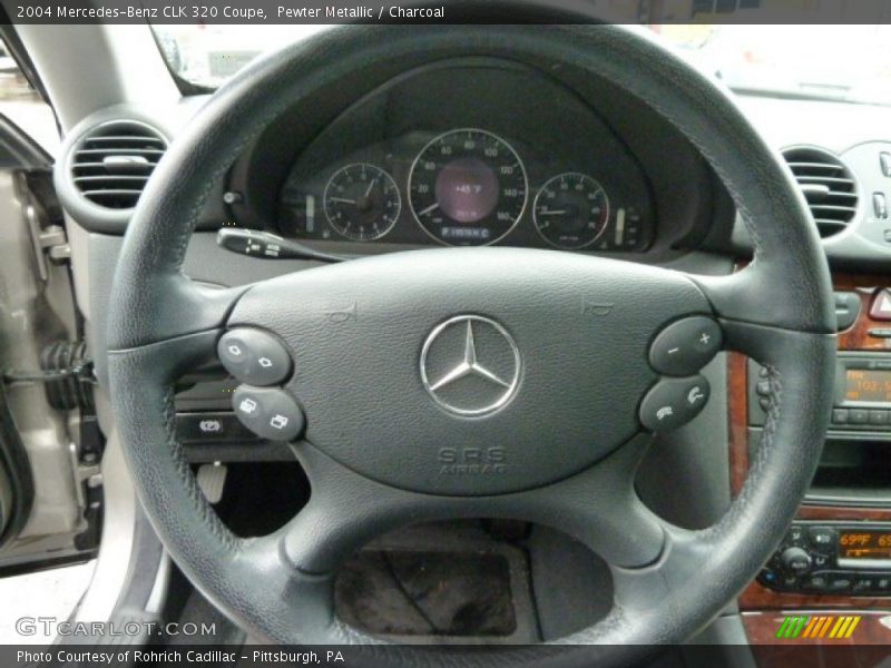 Pewter Metallic / Charcoal 2004 Mercedes-Benz CLK 320 Coupe