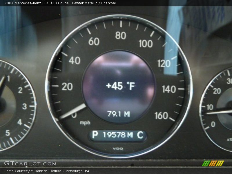 Pewter Metallic / Charcoal 2004 Mercedes-Benz CLK 320 Coupe