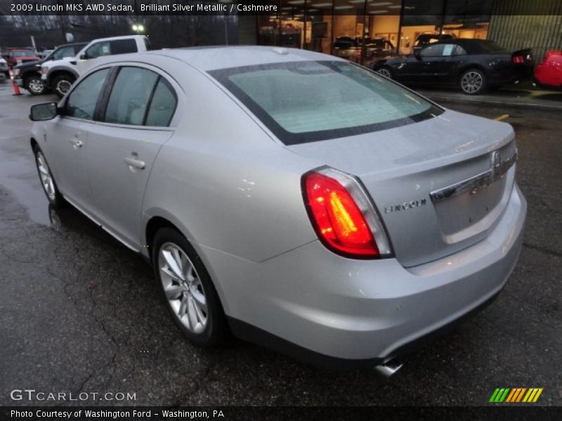 Brilliant Silver Metallic / Cashmere 2009 Lincoln MKS AWD Sedan