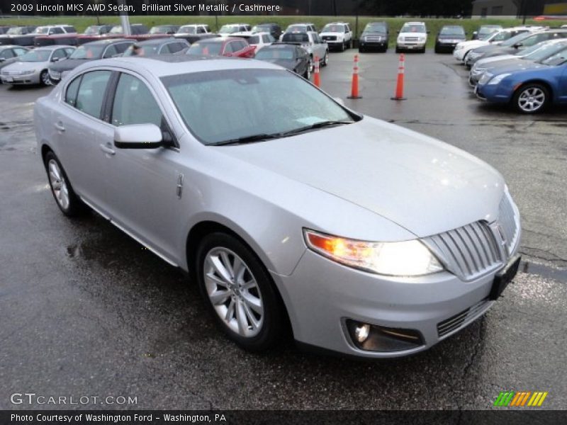 Brilliant Silver Metallic / Cashmere 2009 Lincoln MKS AWD Sedan