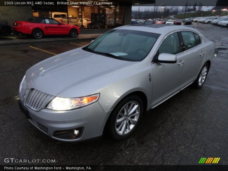 Brilliant Silver Metallic / Cashmere 2009 Lincoln MKS AWD Sedan