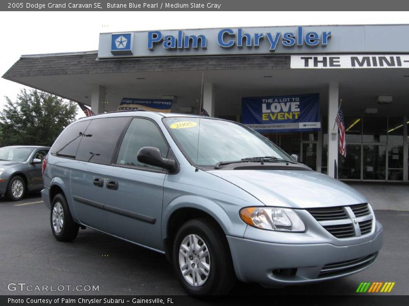 Butane Blue Pearl / Medium Slate Gray 2005 Dodge Grand Caravan SE