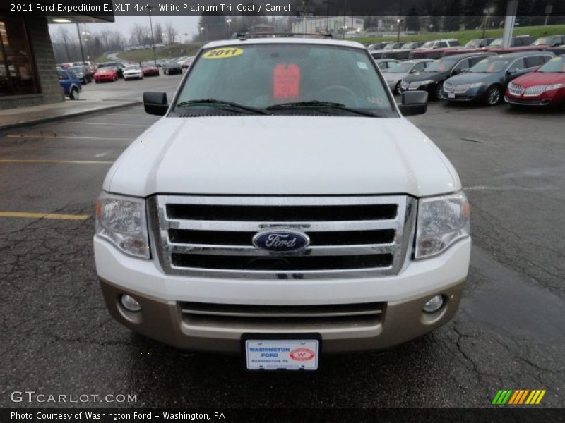 White Platinum Tri-Coat / Camel 2011 Ford Expedition EL XLT 4x4