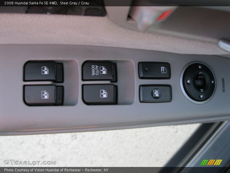 Steel Gray / Gray 2008 Hyundai Santa Fe SE 4WD