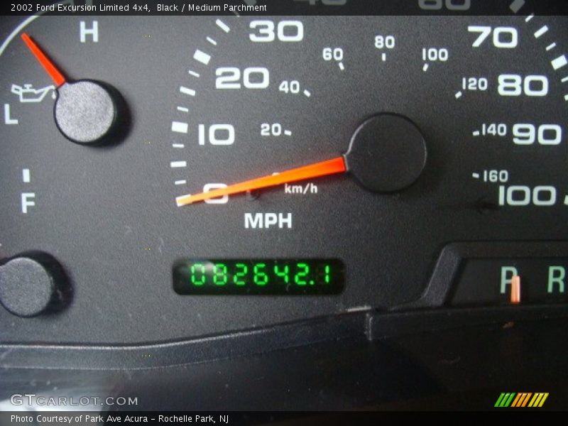 Black / Medium Parchment 2002 Ford Excursion Limited 4x4