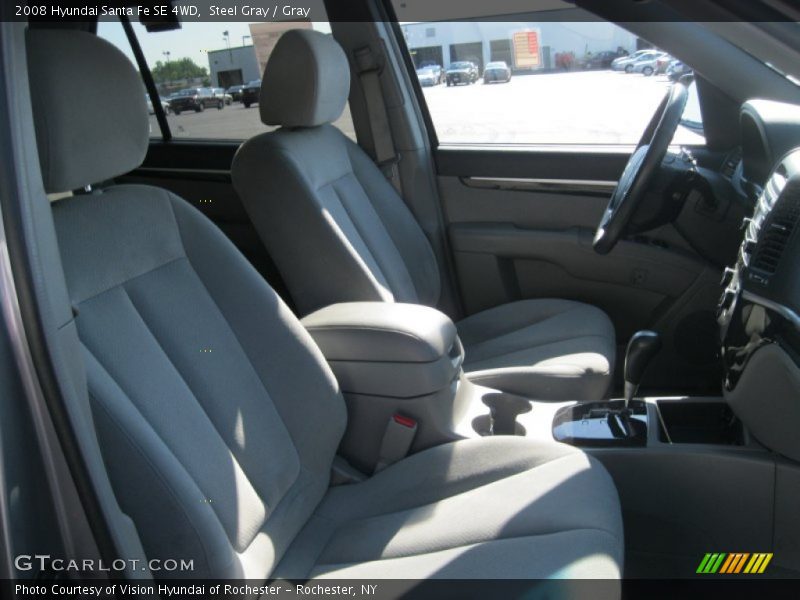 Steel Gray / Gray 2008 Hyundai Santa Fe SE 4WD