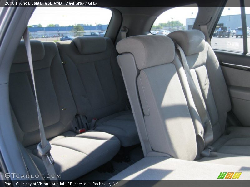 Steel Gray / Gray 2008 Hyundai Santa Fe SE 4WD