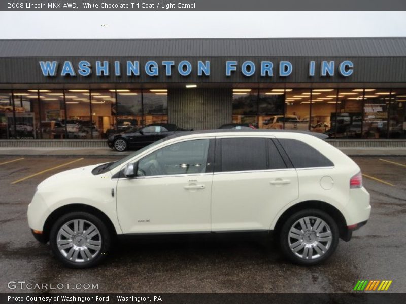 White Chocolate Tri Coat / Light Camel 2008 Lincoln MKX AWD