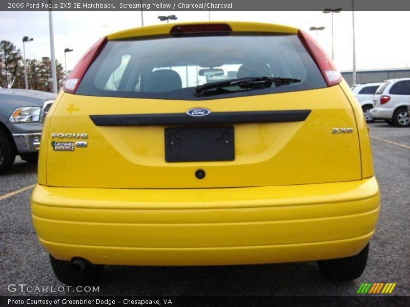 Screaming Yellow / Charcoal/Charcoal 2006 Ford Focus ZX5 SE Hatchback
