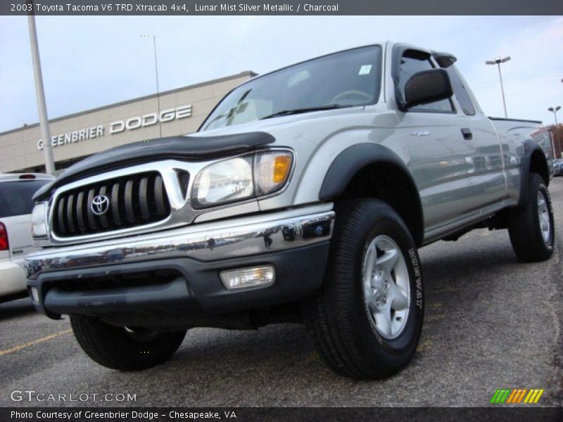 Lunar Mist Silver Metallic / Charcoal 2003 Toyota Tacoma V6 TRD Xtracab 4x4