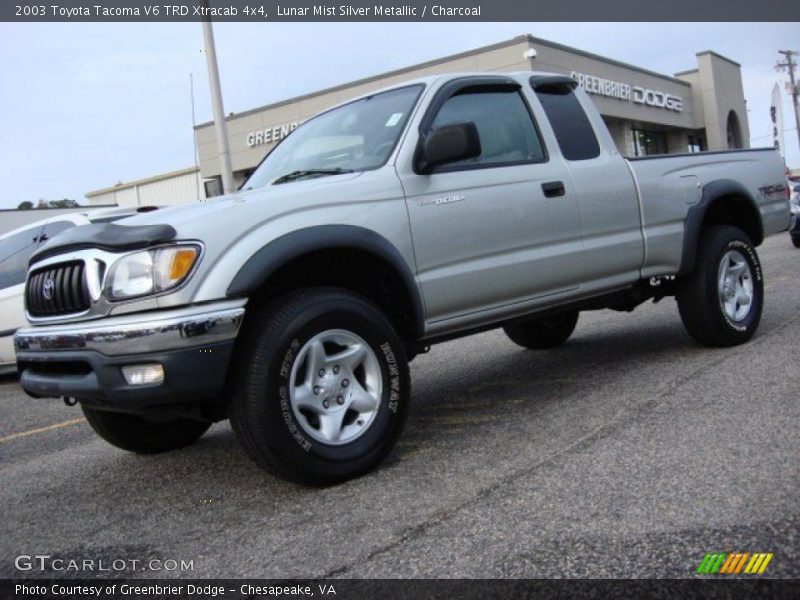 Lunar Mist Silver Metallic / Charcoal 2003 Toyota Tacoma V6 TRD Xtracab 4x4