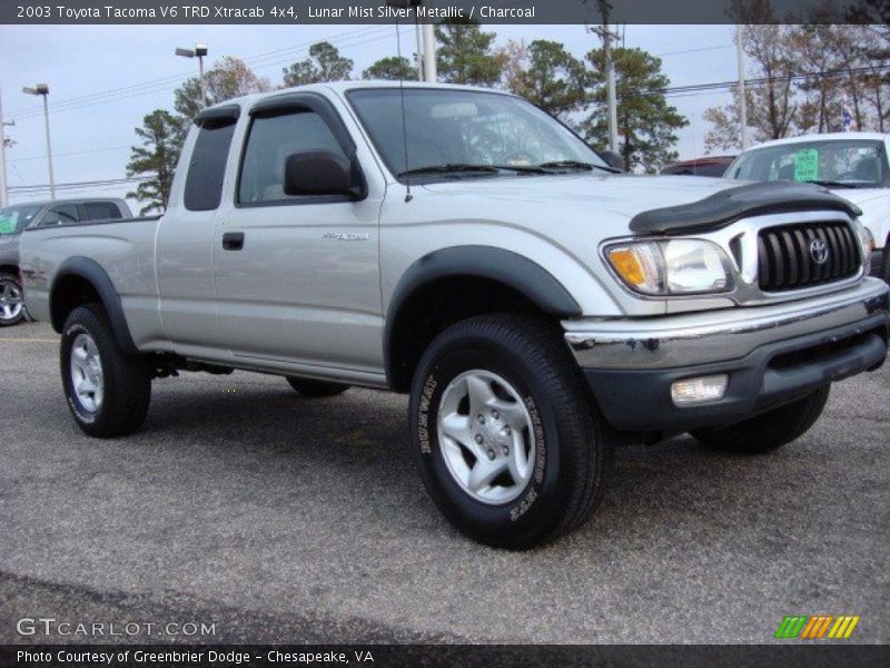Lunar Mist Silver Metallic / Charcoal 2003 Toyota Tacoma V6 TRD Xtracab 4x4