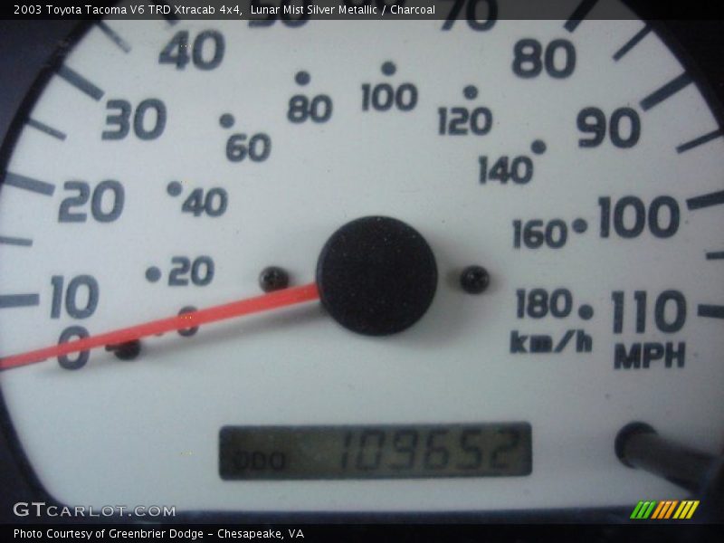 Lunar Mist Silver Metallic / Charcoal 2003 Toyota Tacoma V6 TRD Xtracab 4x4