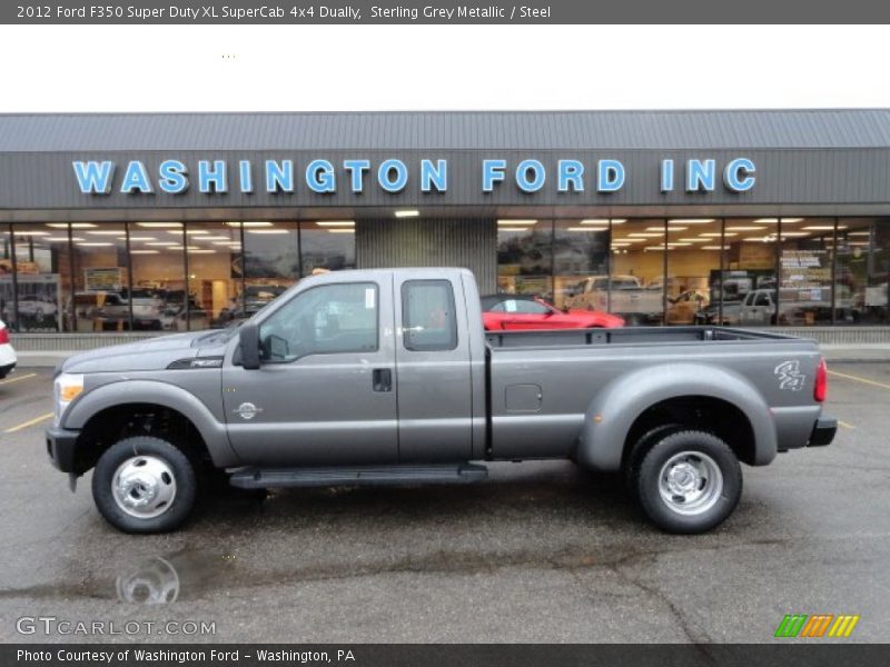 Sterling Grey Metallic / Steel 2012 Ford F350 Super Duty XL SuperCab 4x4 Dually