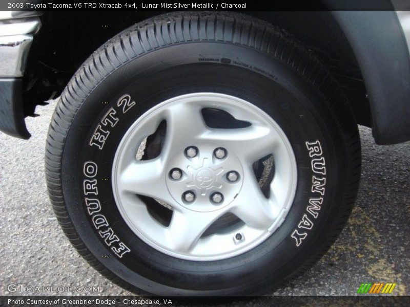 Lunar Mist Silver Metallic / Charcoal 2003 Toyota Tacoma V6 TRD Xtracab 4x4