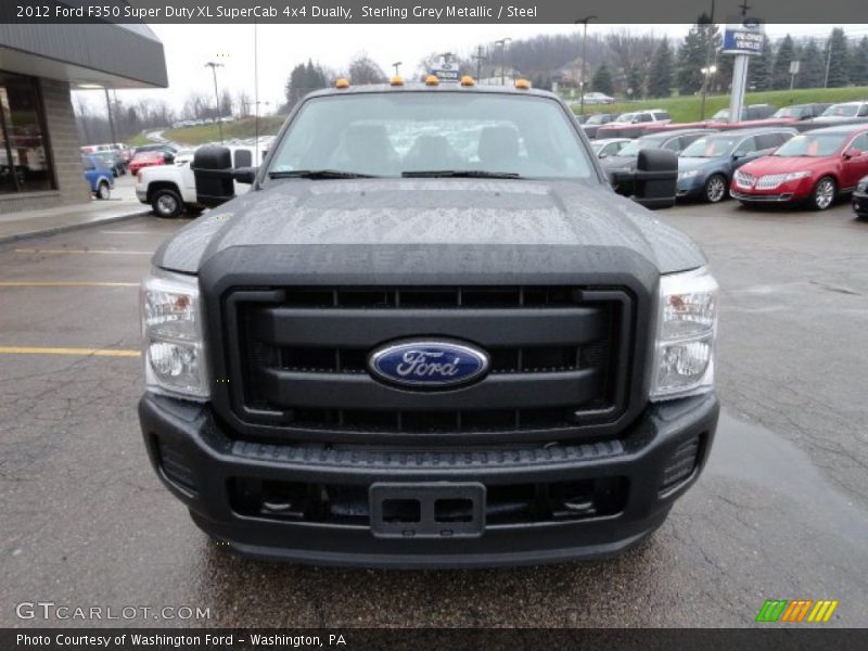 Sterling Grey Metallic / Steel 2012 Ford F350 Super Duty XL SuperCab 4x4 Dually