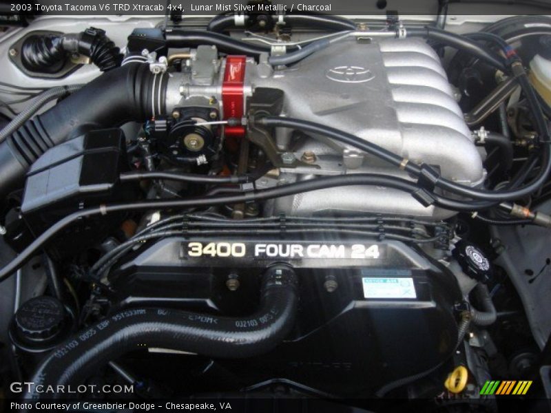 Lunar Mist Silver Metallic / Charcoal 2003 Toyota Tacoma V6 TRD Xtracab 4x4