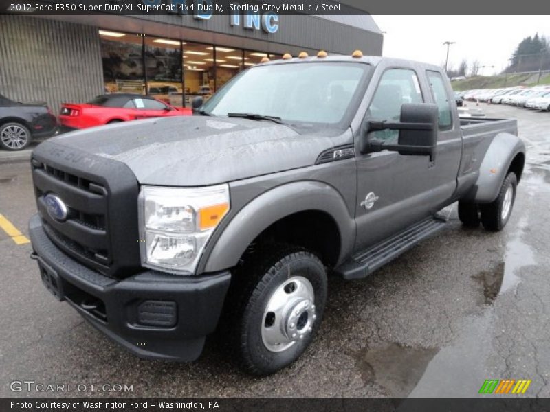 Sterling Grey Metallic / Steel 2012 Ford F350 Super Duty XL SuperCab 4x4 Dually