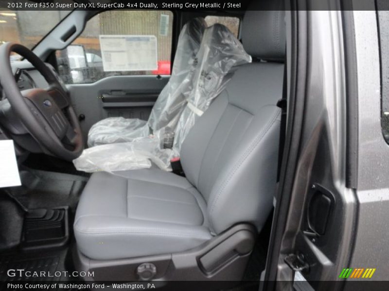  2012 F350 Super Duty XL SuperCab 4x4 Dually Steel Interior
