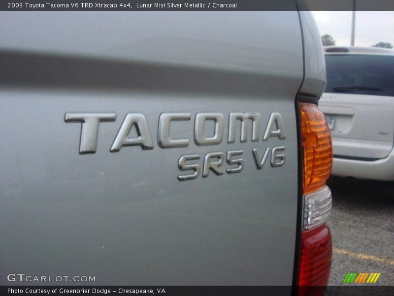 Lunar Mist Silver Metallic / Charcoal 2003 Toyota Tacoma V6 TRD Xtracab 4x4