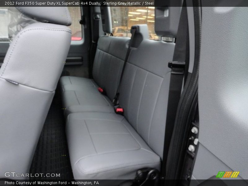  2012 F350 Super Duty XL SuperCab 4x4 Dually Steel Interior