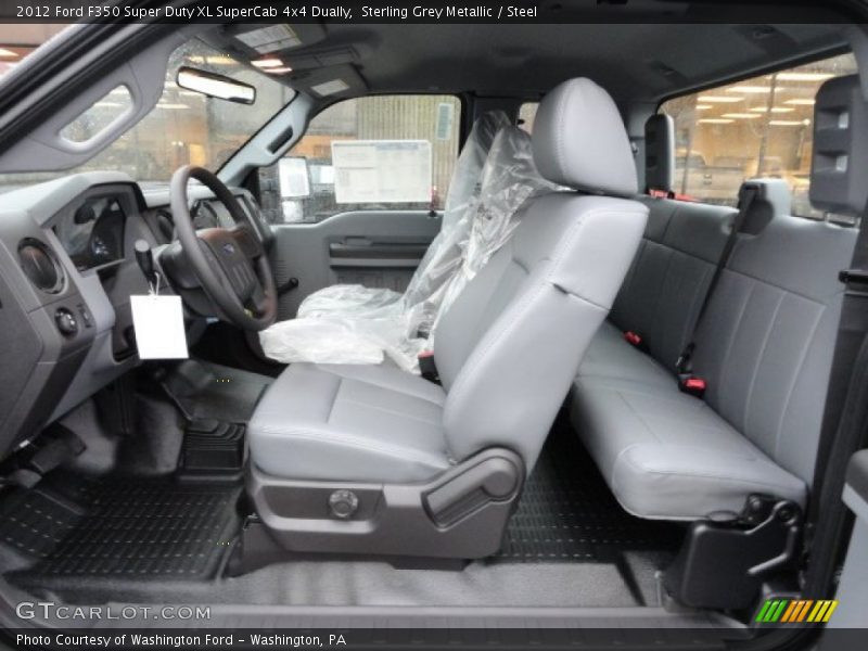  2012 F350 Super Duty XL SuperCab 4x4 Dually Steel Interior