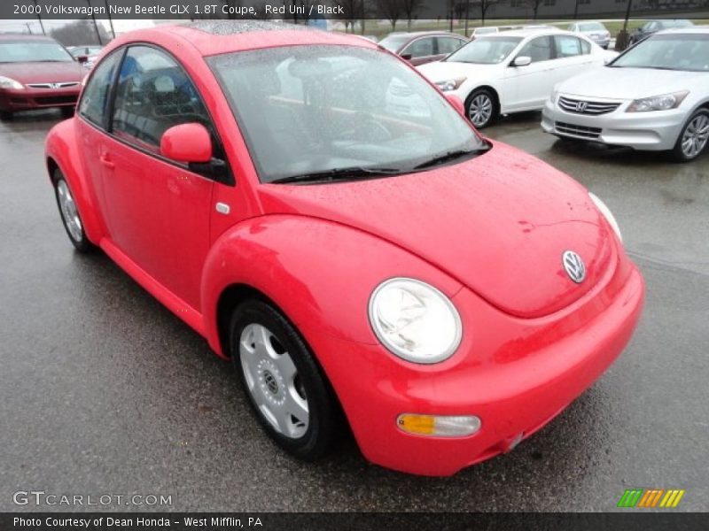 Red Uni / Black 2000 Volkswagen New Beetle GLX 1.8T Coupe