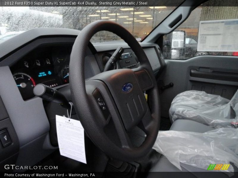 Sterling Grey Metallic / Steel 2012 Ford F350 Super Duty XL SuperCab 4x4 Dually