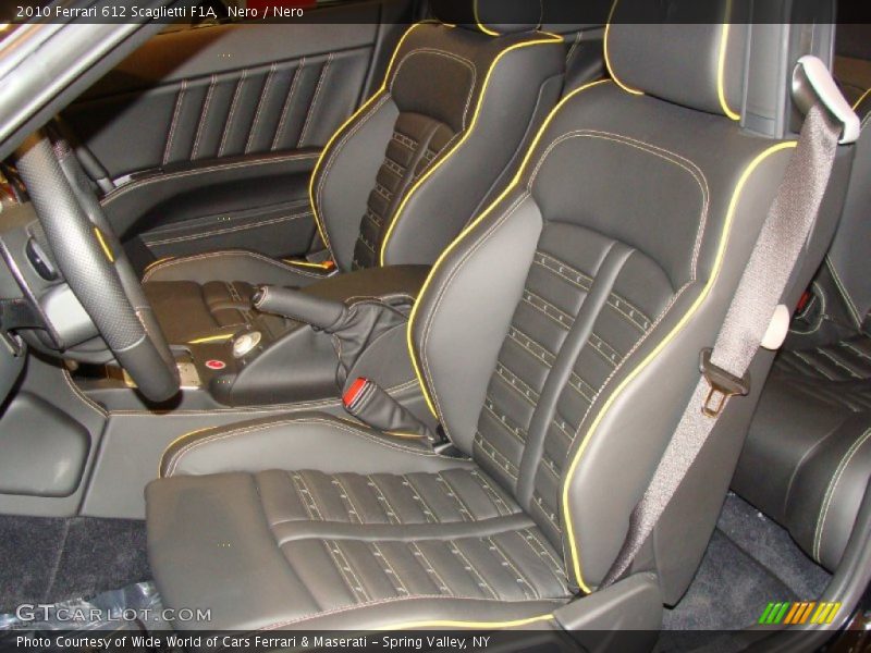  2010 612 Scaglietti F1A Nero Interior