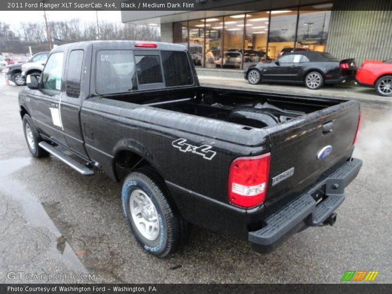 Black / Medium Dark Flint 2011 Ford Ranger XLT SuperCab 4x4