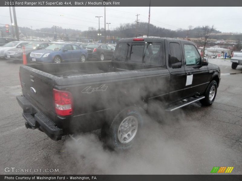 Black / Medium Dark Flint 2011 Ford Ranger XLT SuperCab 4x4