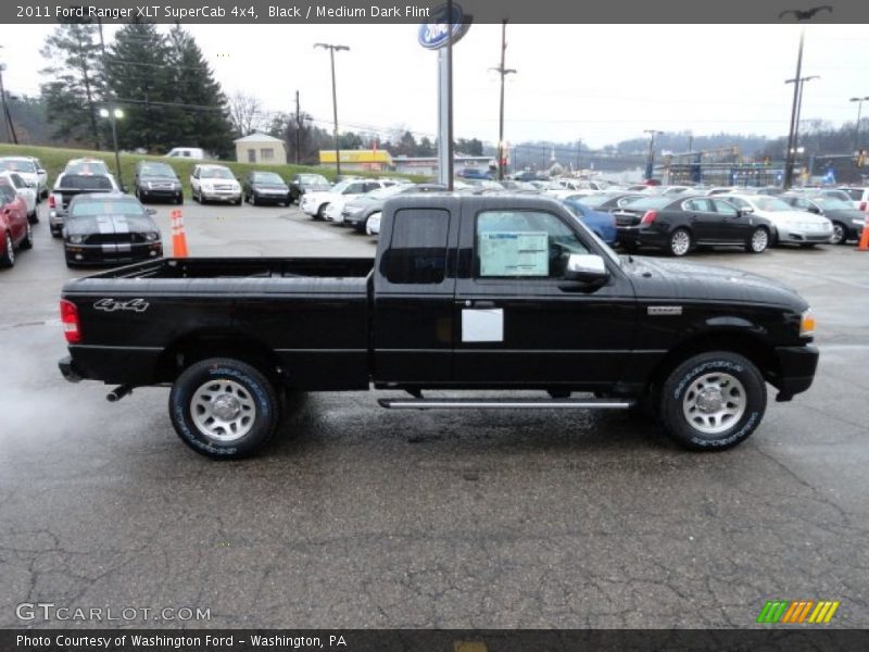 Black / Medium Dark Flint 2011 Ford Ranger XLT SuperCab 4x4