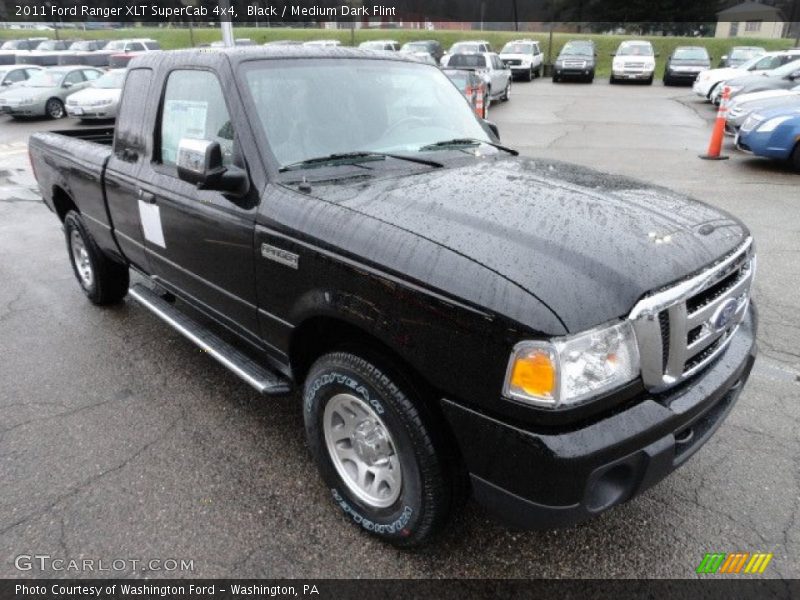 Black / Medium Dark Flint 2011 Ford Ranger XLT SuperCab 4x4