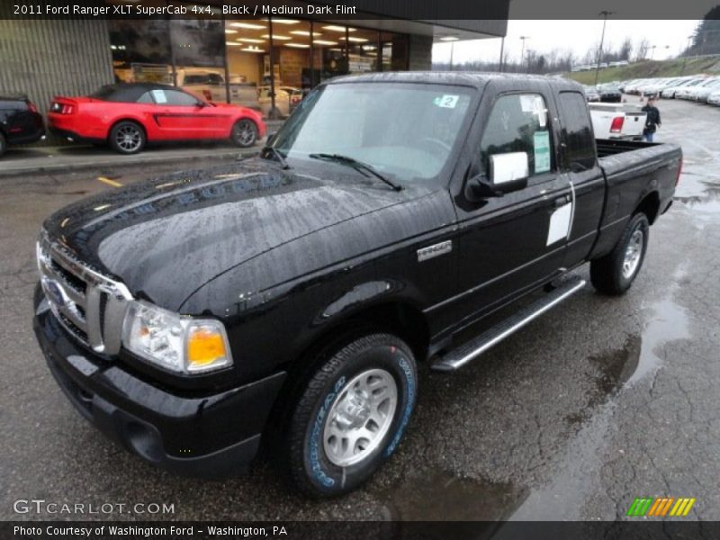 Black / Medium Dark Flint 2011 Ford Ranger XLT SuperCab 4x4