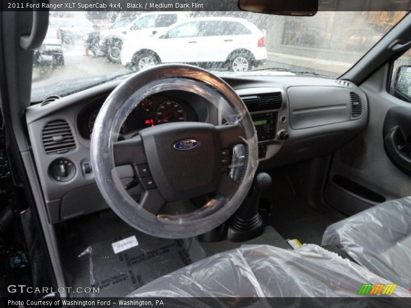 Black / Medium Dark Flint 2011 Ford Ranger XLT SuperCab 4x4