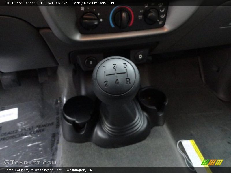 Black / Medium Dark Flint 2011 Ford Ranger XLT SuperCab 4x4