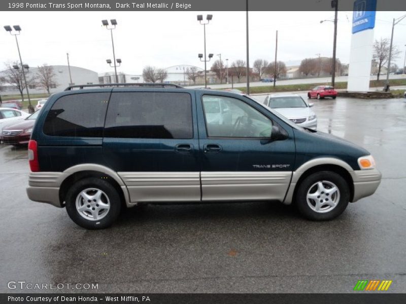 Dark Teal Metallic / Beige 1998 Pontiac Trans Sport Montana