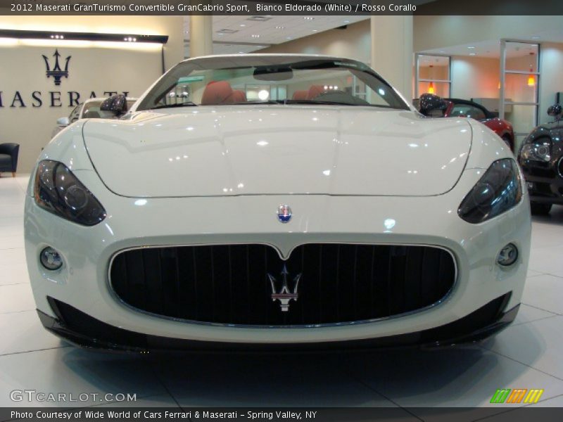 Bianco Eldorado (White) / Rosso Corallo 2012 Maserati GranTurismo Convertible GranCabrio Sport