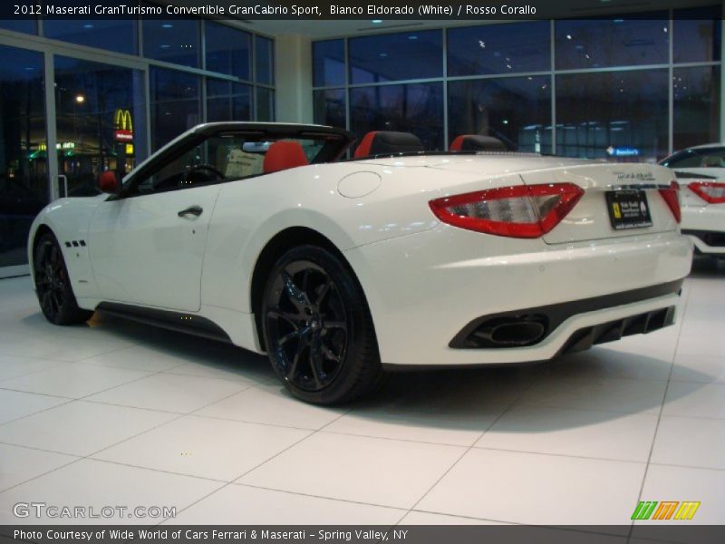 Bianco Eldorado (White) / Rosso Corallo 2012 Maserati GranTurismo Convertible GranCabrio Sport