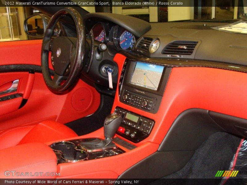 Bianco Eldorado (White) / Rosso Corallo 2012 Maserati GranTurismo Convertible GranCabrio Sport