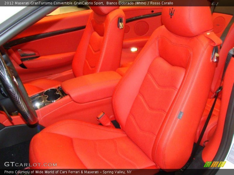 Drivers seat in Rosso Corallo - 2012 Maserati GranTurismo Convertible GranCabrio Sport