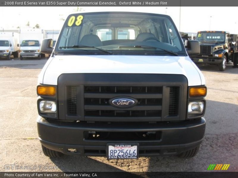 Oxford White / Medium Flint 2008 Ford E Series Van E350 Super Duty Commericial Extended