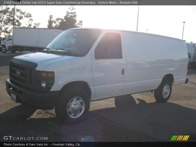 Oxford White / Medium Flint 2008 Ford E Series Van E350 Super Duty Commericial Extended