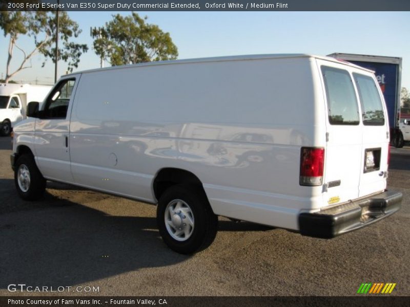 Oxford White / Medium Flint 2008 Ford E Series Van E350 Super Duty Commericial Extended