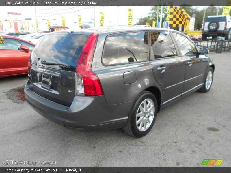Titanium Grey Metallic / Off Black 2008 Volvo V50 2.4i